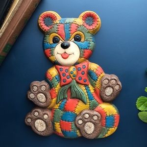 Vintage Teddy Bear Nursery Wall Hanging